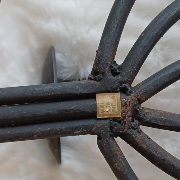 ROD Iron Black MadeInIndia Vintage Scallop‎ Set CandleHolders - Picture 3 of 8